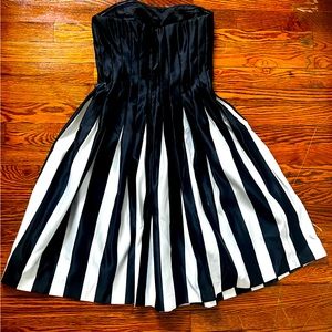 BCBGMaxAzria Black and White Cocktail Dress